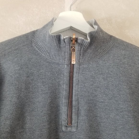 Tommy Bahama Men's Cowl Quarter Zip Sweater Long Sleeve - Picture 2 of 9